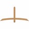 Ekena Millwork Bellingham Timber Gable Bracket, Western Red Cedar, 60"W x 30"H x 1 1/2"D x 3 1/2"F, 12/12 Pitch GBW060X30X0204BEL00SWR - alternate 1